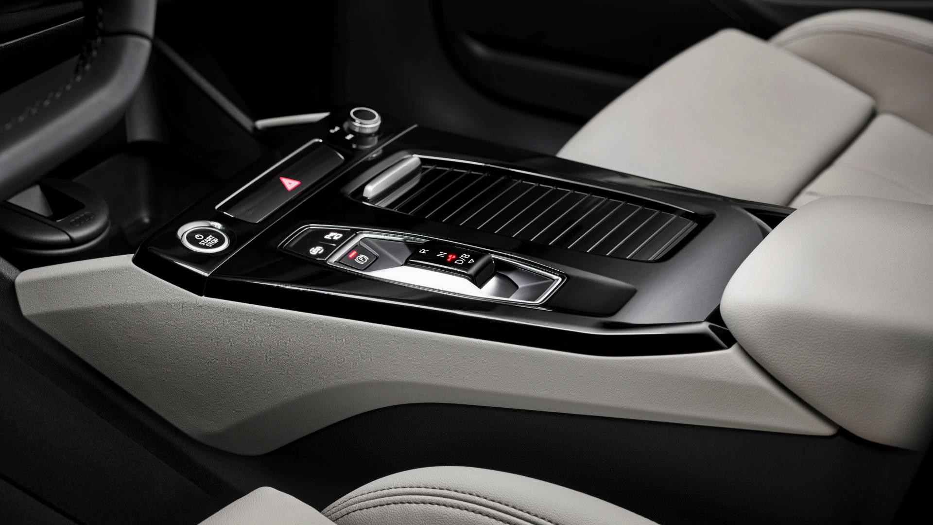 Centre console of the Audi Q6 e-tron